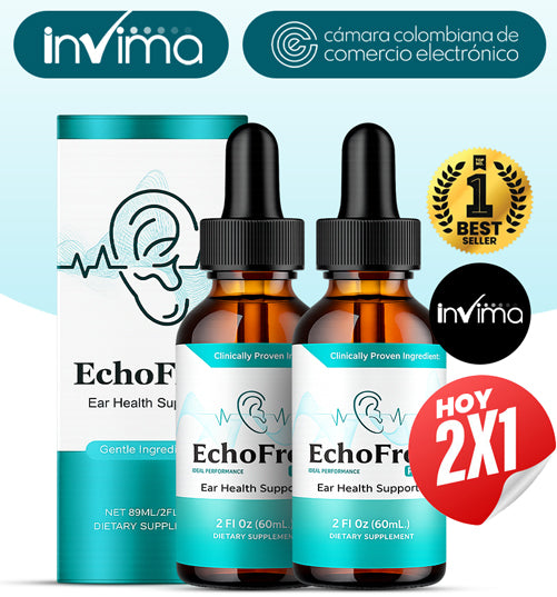 ECHOFREE Pro® Ataca el tinnitus desde la raíz - (Pague 1 Lleve 2)